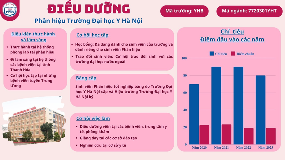 Học Cử nhân Điều dưỡng  đào tạo tại Phân hiệu Thanh Hoá, triển vọng nghề nghiệp như thế nào?